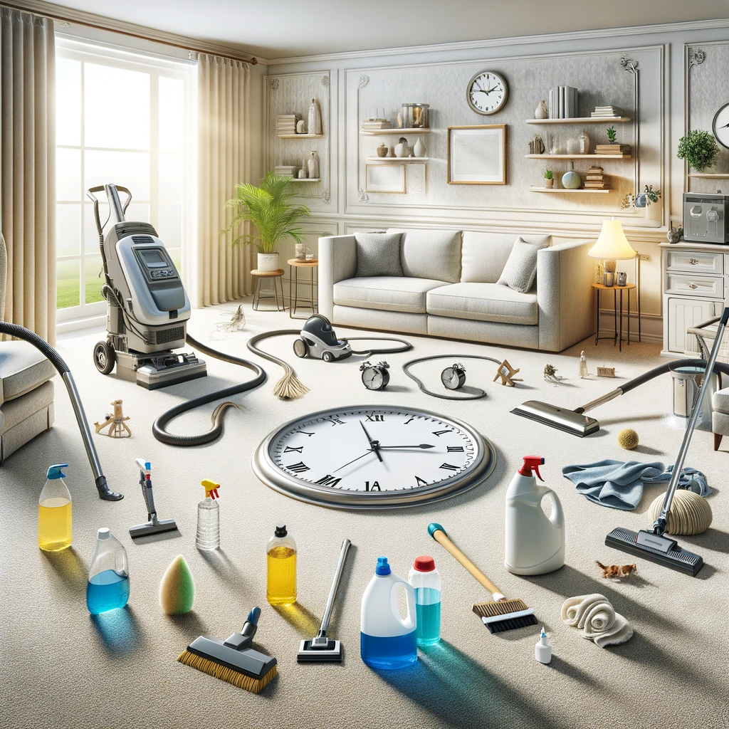how long does carpet cleaning take